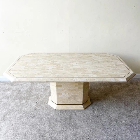 Alexvale Tessellated Polished Stone Dining Table Cover