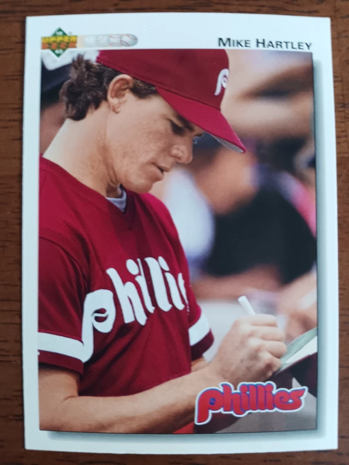 MIKE HARTLEY PHILLIES 1992 UPPER DECK BASEBALL CARD #613 - Image 1 of 1