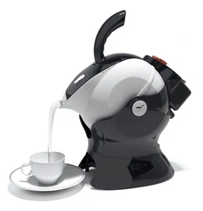 Black and White Electric Uccello Kettle The Easy Pour Tipping Kettle