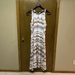 NEW LulaRoe 3X DRESS MAXI Endless Tie-Dye Resort Vacation HARD TO FIND K24 - Picture 1 of 9