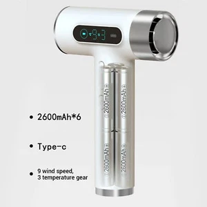 Cordless Hair Dryer 300W 100000RPM USB Rechargeable 9 Wind Speeds 3 Adjust - Picture 1 of 12