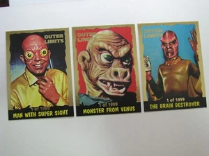 The Outer Limits Rare Promo 3 Card Set Limited Edition scarce Gold Foil Card set - Picture 1 of 2