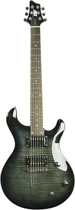 IYV 6 String IP-350 TBK PRS Solid-Body Electric Guitar, Trans Black - Picture 1 of 6