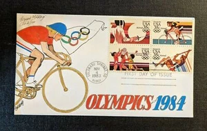 Olympics 1984 Goldberg Hand Painted Cover FDC 2 of 100 - Picture 1 of 2