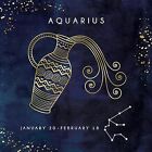 ♒ AQUARIUS the Water Bearer January 20 - February 18 Zodiac Sign Greeting Card