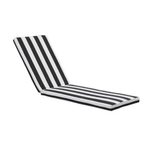 Practical Design Adjustable Backrest Straps Striped Patio Chaise Lounge Cushion - Picture 1 of 6