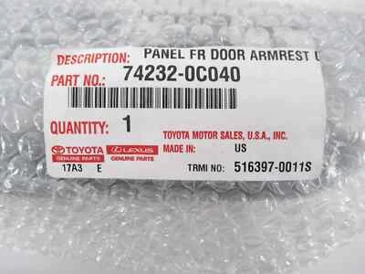 Panel bisel interruptor puerta conductor Toyota Tundra Sequoia fabricante de equipos originales 74232-0C040 2007-2009 Foto 1 de 4