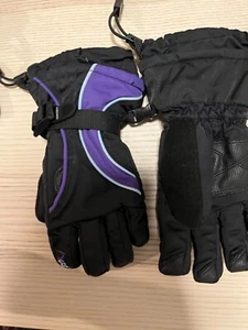 HEAD Outlast Kids Medium Black Ski Snow Winter Gloves EUC - Picture 1 of 3