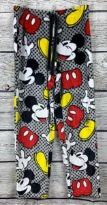 Pantalones de salón de felpa MICKEY MOUSE ropa de dormir Disney pequeños (4-6) difusos - Imagen 1 de 3