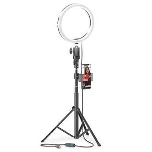 AKL02 8 Inch Ring Light w Tripod Stand Dimmable Selfie Ring LED Light MM5 - Picture 1 of 1