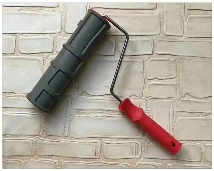 10" Concrete Cement Landscape Curbing "Cultural bricks" Imprint Texture Roller - Image 1 of 4