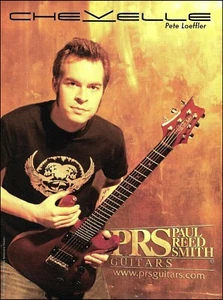 Pete Loeffler (Chevelle band) PRS electric guitar advertisement 2013 ad print - Picture 1 of 3