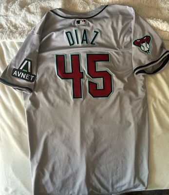 2024 Yilber Diaz #45 Diamondbacks Dbacks Team Issued Jersey MLB Authentication - Image 1 of 3