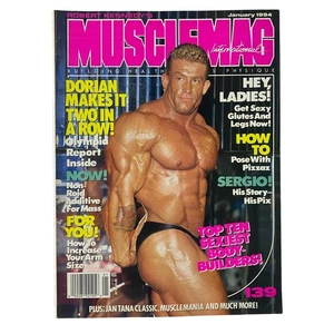 MuscleMag International Magazine January 1994 No. 139 Dorian Yates No Label VG - Picture 1 of 3