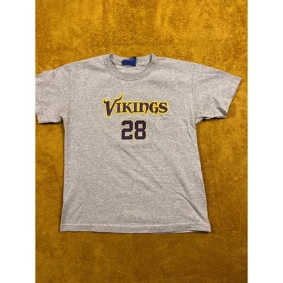 Camiseta gris para hombre Reebok Minnesota Vikings Peterson 28 talla grande NFL Foto 1 de 4