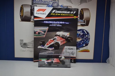 PANINI F1 SERIES  - 1984 TOLEMAN TG184 - AYRTON SENNA - 1/43 scale model car #86 - Image 1 of 4