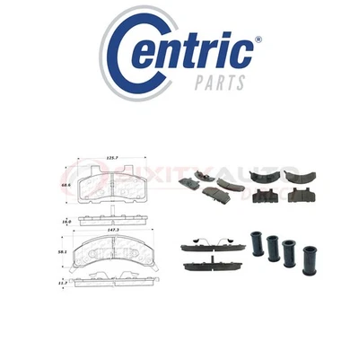 Centric Posi Quiet Ceramic Brake Pads w Shims for 1990-1996 Buick Century tg - Image 1 of 4