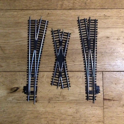 Joblot Of  Hornby steel points Left/right R622/R623 Diamond crossing R614. - Image 1 of 4