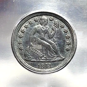 1841-O Seduto Liberty Dime 10c - Foto 1 di 6