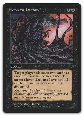 Hymn to Tourach (Hoover) (LP) Fallen Empires FEM Magic MTG - Image 1 of 2