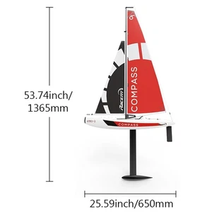 2024 New Two Channel Remote Control Sailboat Water Remote Control Sailboat Elect - Picture 1 of 13
