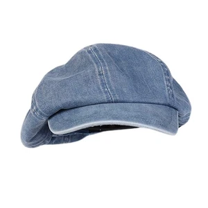 Unisex Japanese Oversized Denim Cotton Newsboy Hats Vintage Unisex Paperboy P... - Bild 1 von 3