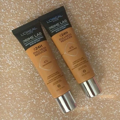 (2) L'Oreal Paris Up to 24hr Prime Lab Dullness Reducer Tan To Deep Skin Loreal - Image 1 of 4