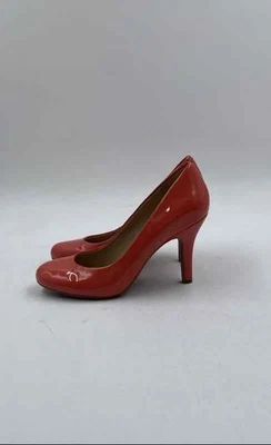 Zapatos de tacón de aguja Kelly & Katie para mujer rojos punta redonda sin cordones talla 7M Foto 1 de 4