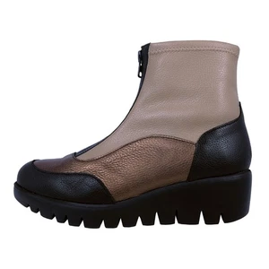 Wonders Sasha: Botines De Mujer Plataformas Piel Beige Ligero C-33302 - Foto 1 di 6