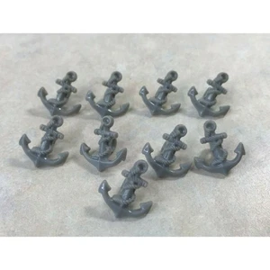 Lote de 9 botones artesanales de costura gris de caña única de anclaje 1x4-35 - Imagen 1 de 4