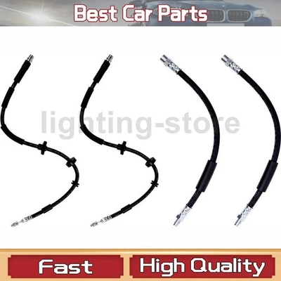 Mangueira hidráulica de freio dianteiro traseiro compatível com BMW 2011-2016 740i 4 peças - Imagem 1 de 4