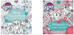 NEW SET of 2 MY LITTLE PONY COLOURING BOOKS Ultimate and Winter Wonderland - Picture 1 of 3