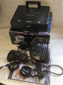 Sega Saturn Mk 1 MK-80200-50 Boxed,3D Controller,Backup Memory,Christmas Nights