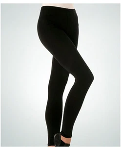 Body Wrappers 0321 Women's Medium (8-10) Black Footless Leggings Pants - Picture 1 of 1