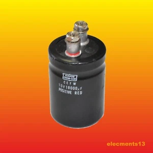 CONDENSADOR ELECTROLÍTICO NIPPON CHEMI-CON CEFW 18000 uF 10 V - Imagen 1 de 3