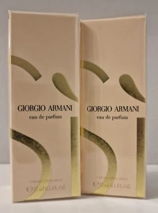 SET OF 2 x GIORGIO ARMANI Si EAU DE PARFUM 15ml TRAVEL SPRAY FRAGRANCES *SEALED* - Picture 1 of 2
