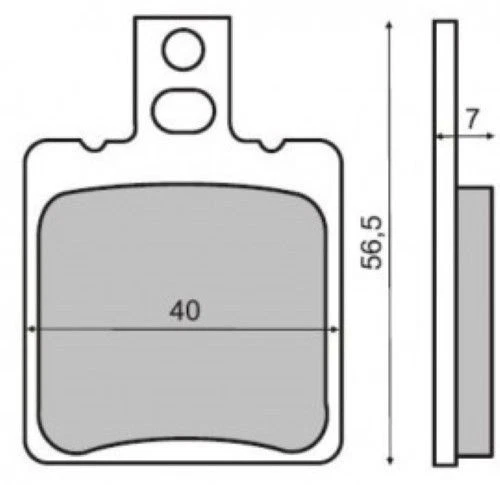 Pair brake pads REAR DUCATI GTL SPORT DESMO 500 1975> RMS 225100010 - Image 1 of 1