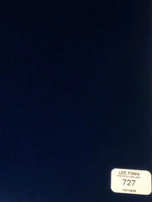 Hoja de gel de iluminación azul Lee Filters L727 QFD 21" X 24" Foto 1 de 2