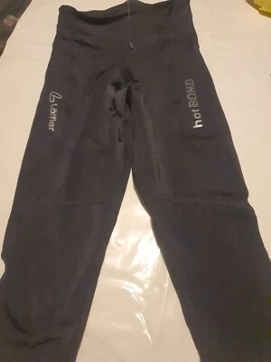 Legging de ciclismo recortado negro 2XS Loffler Hot Bond para mujer Foto 1 de 4