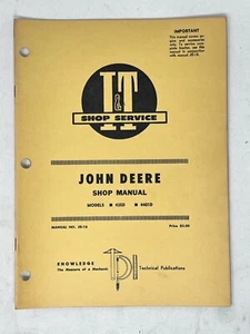 I&T Shop Service Tractor Manual #JD-18: John Deere Models 4401D, 435D - Picture 1 of 4