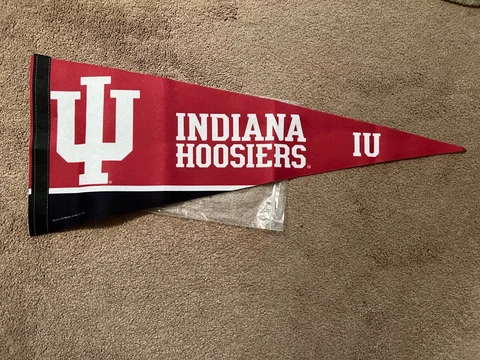 Indiana IU Hoosiers Pennant Full Size Felt New NIP Cover