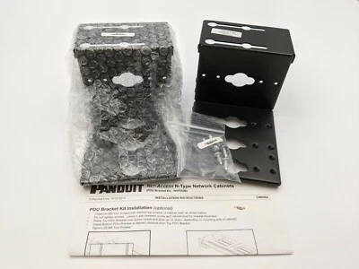 Panduit PAN-NET NVPDUB POU Brackets N Type Cabinet Rack Hardware Pair Aluminum - Image 1 of 4