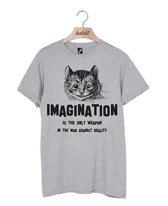 BATCH1 ALICE IN WONDERLAND LOOKING GLASS IMAGINATION CHESHIRE CAT UNISEX T-SHIRT - Picture 1 of 4