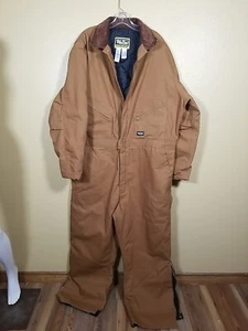 Men's Walls Workwear Insulated Brown Canvas Coveralls Utility Gorpcore 2XL - Picture 1 of 13
