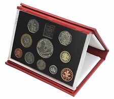Red Leather Deluxe Royal Mint Proof Sets 1985 to 2007 Choice of Set Birthday 