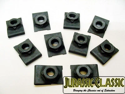 1946-1980 Ford Lincoln Mercury 10pk 5/16"-18 J Type Floating Cage U Nuts NOS - Image 1 of 4