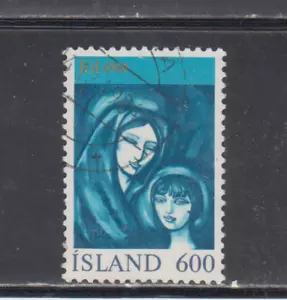 ICELAND : 1984 - USED - SCOTT # 595 XMAS - Picture 1 of 1