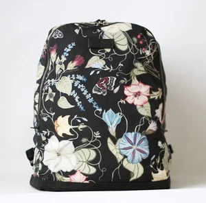 GUCCI Floral Canvas Leather Large Backpack - Picture 1 of 17