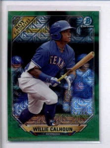 WILLIE CALHOUN 2018 BOWMAN CHROME #ROYF-WC ROY GREEN REFRACTOR #52/99 AJ4376 - Picture 1 of 1