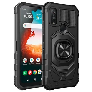 For Kyocera DuraSport 5G /UW Case Shockproof Ring Stand Cover w/ Tempered Glass - Picture 1 of 51